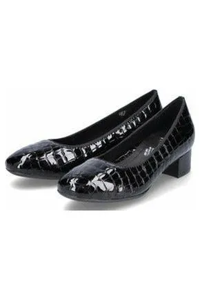 Office Cool French Soft Rieker Court Shoe 49260-02 black