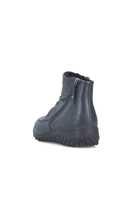 Rieker Ladies Boots 59585-14 in Blue Silent Step Fashion Fit