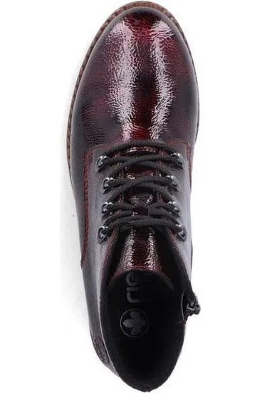 Comfort Cushion Wet Land Rieker Ladies Shoes 44902-35 Bordeaux