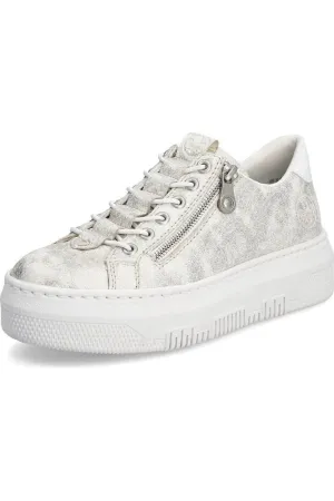 Dynamic Arch Cushion Rieker ladies sneakers M1953-60 in beige gold