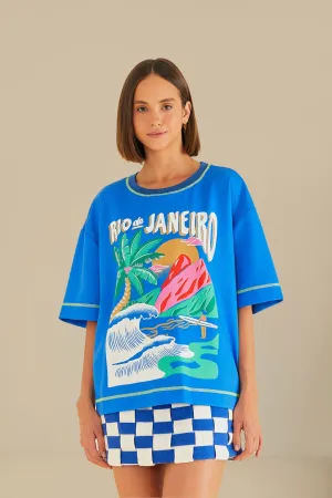 athletic style Rio De Janeiro Relaxed T-Shirt
