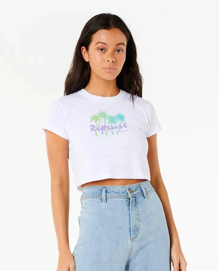 Breathable knit Rip Curl Womens Shirt Es Vedra Baby Tee