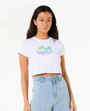 Breathable knit Rip Curl Womens Shirt Es Vedra Baby Tee