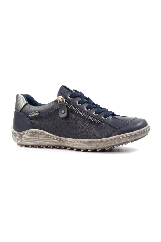 Fantasy Path Best Seller Lunar Sloan waterproof trainer in Navy DLB082