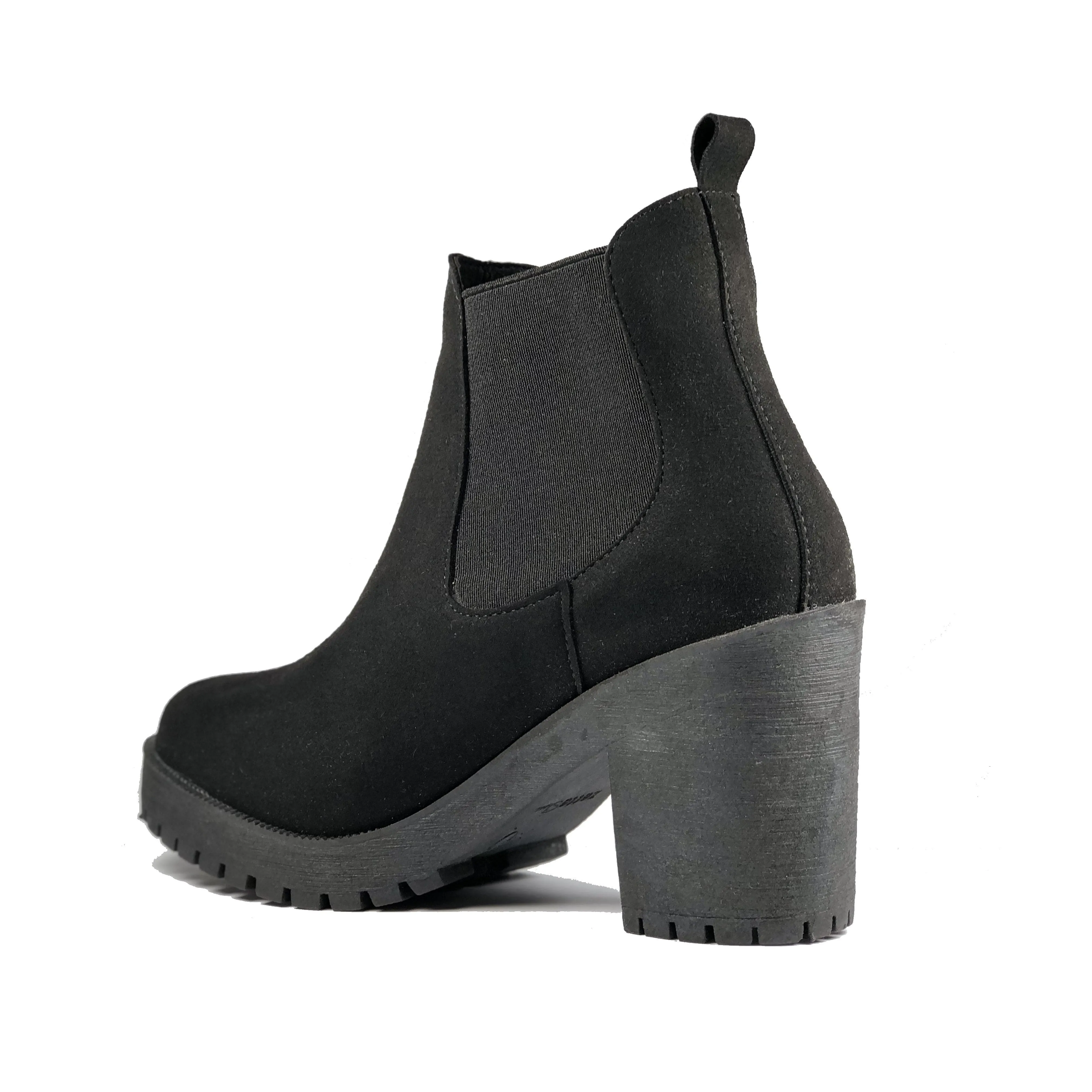 'Evie' Boots by Zette Shoes - Black Suede Grippy Outsole River Crossing Premium Material