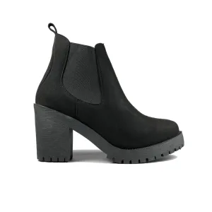 'Evie' Boots by Zette Shoes - Black Suede Weekend Trek