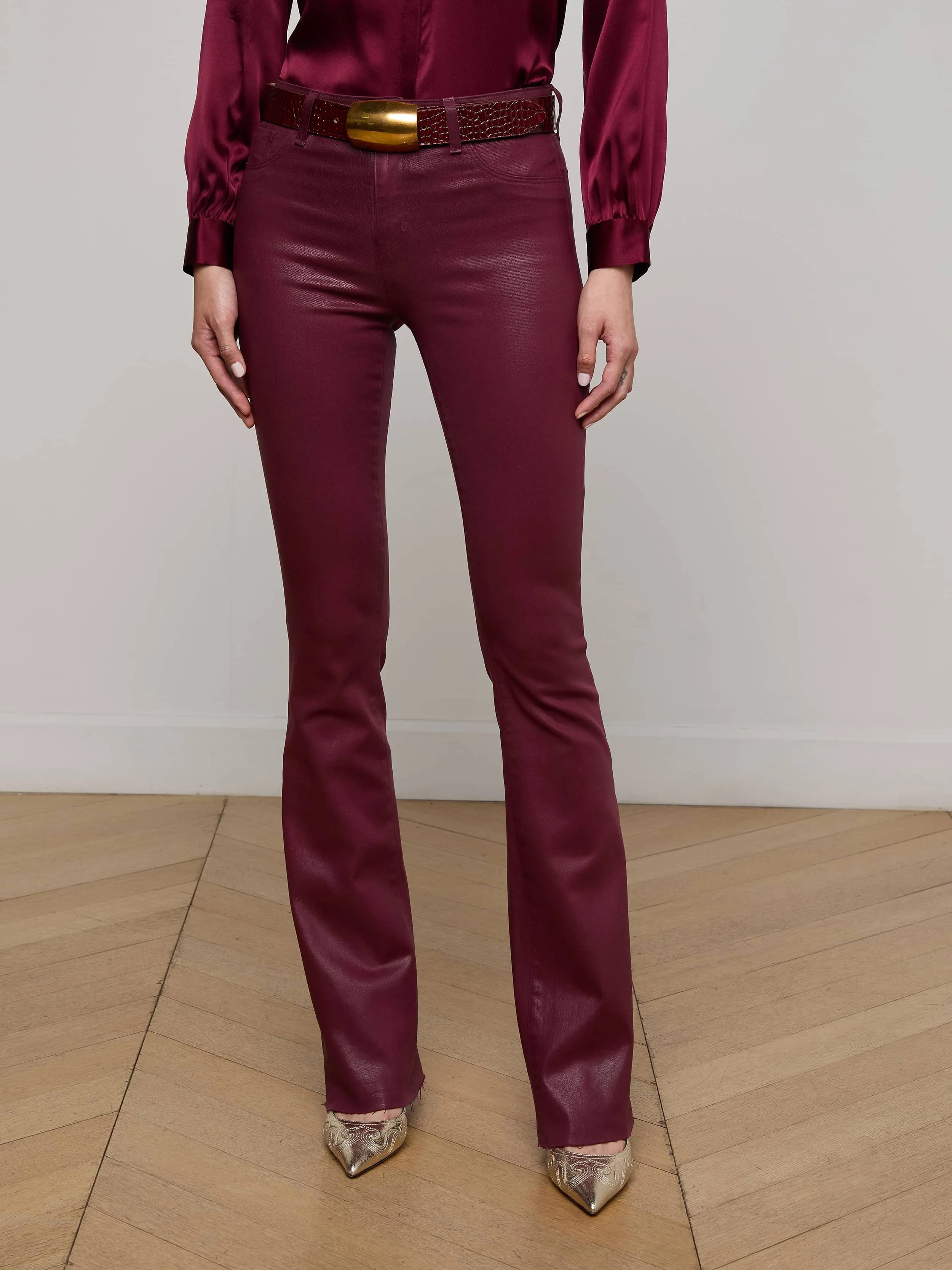 Comfort Flex Cozy Lining Ruth Coated Straight-Leg Jean