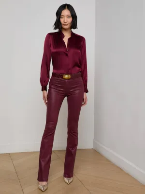 Easy Flex Design Body Shape Ruth Coated Straight-Leg Jean