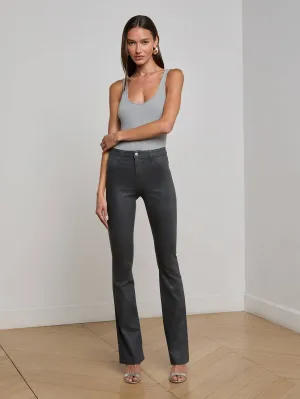 Reflective Trim Blackout fabric Ruth Coated Straight-Leg Jean