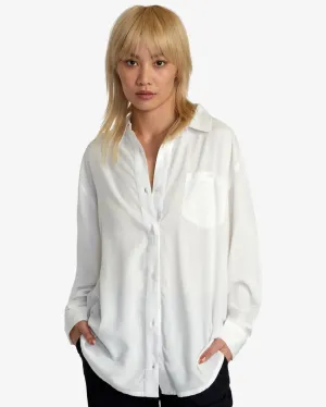 Adult sophistication Top Rated RVCA Womens Shirt Showdown Long Sleeve