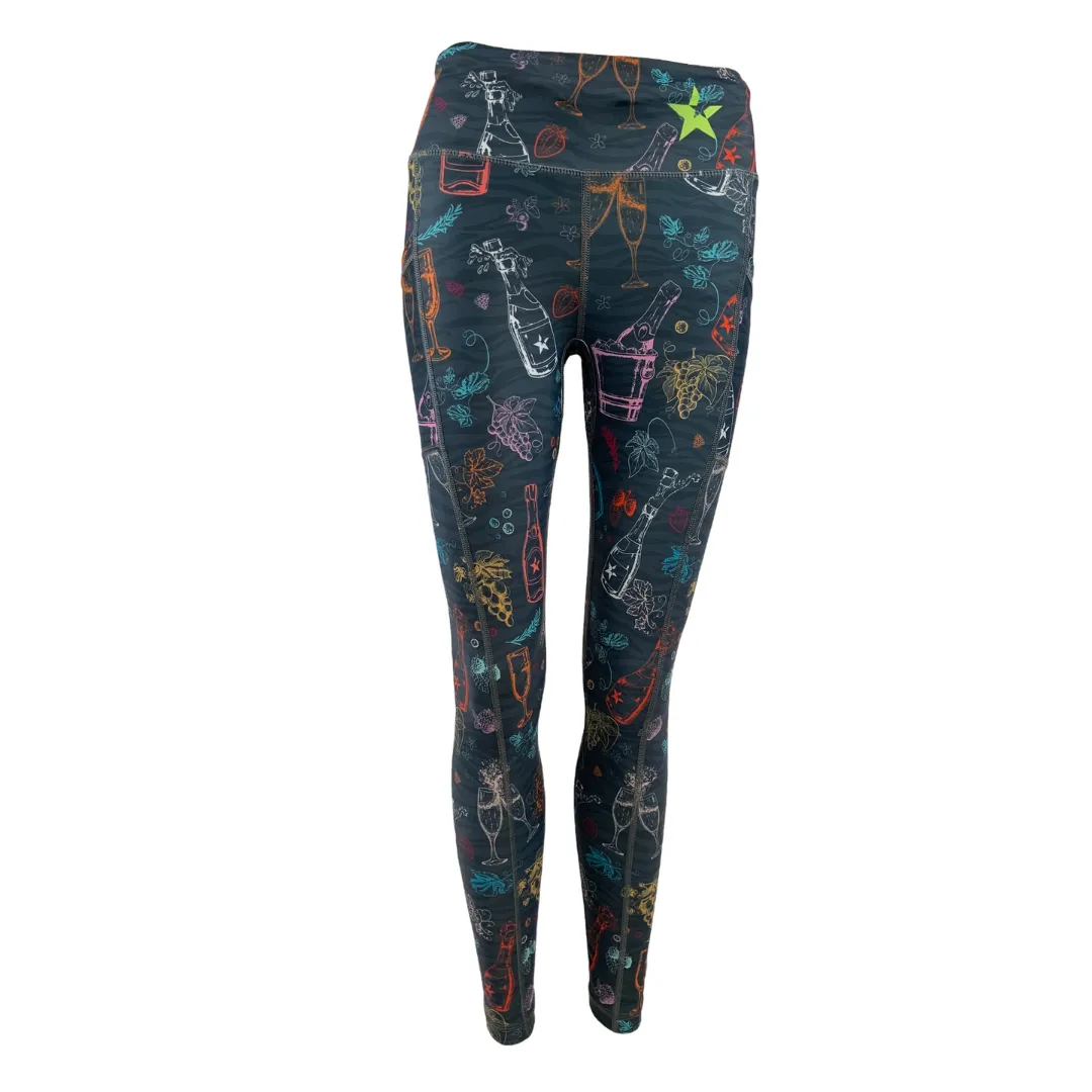 Sale Unisex Leggings | FLANCI Fizz No Roll Waist Ultra Light Weekend Trip