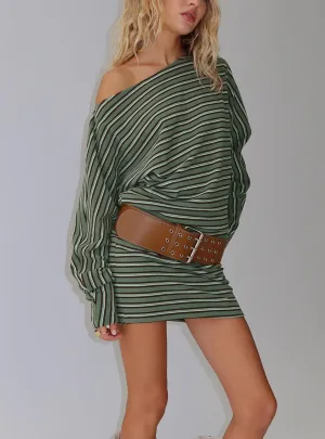 Artistic Edge Salley Long Sleeve Mini Dress Stripe