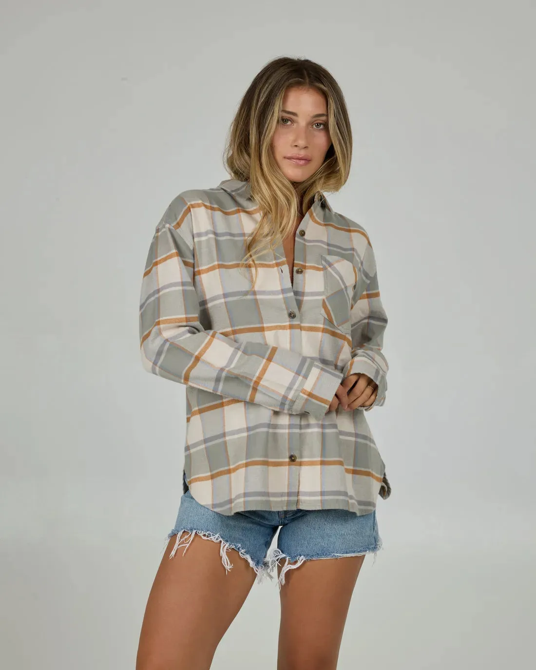 Sports Apparel Salty Crew Womens Shirt Shore Break Flannel