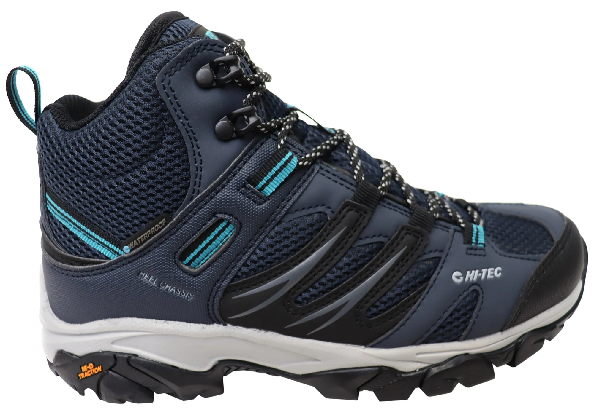 Hi Tec Womens Tarantula Mid Waterproof Comfortable Hiking Boots Slip Resistant Rainy Day Commuter