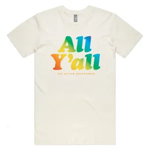 Sleek Fit Wear Slim Fit Cut All Y'all Pride T-Shirt (Natural)