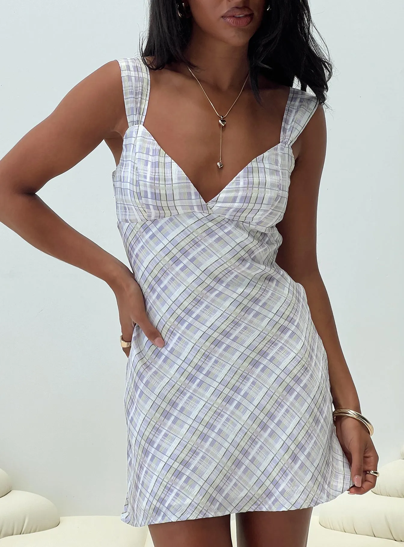 travel mode Merrilaine Mini Dress Check
