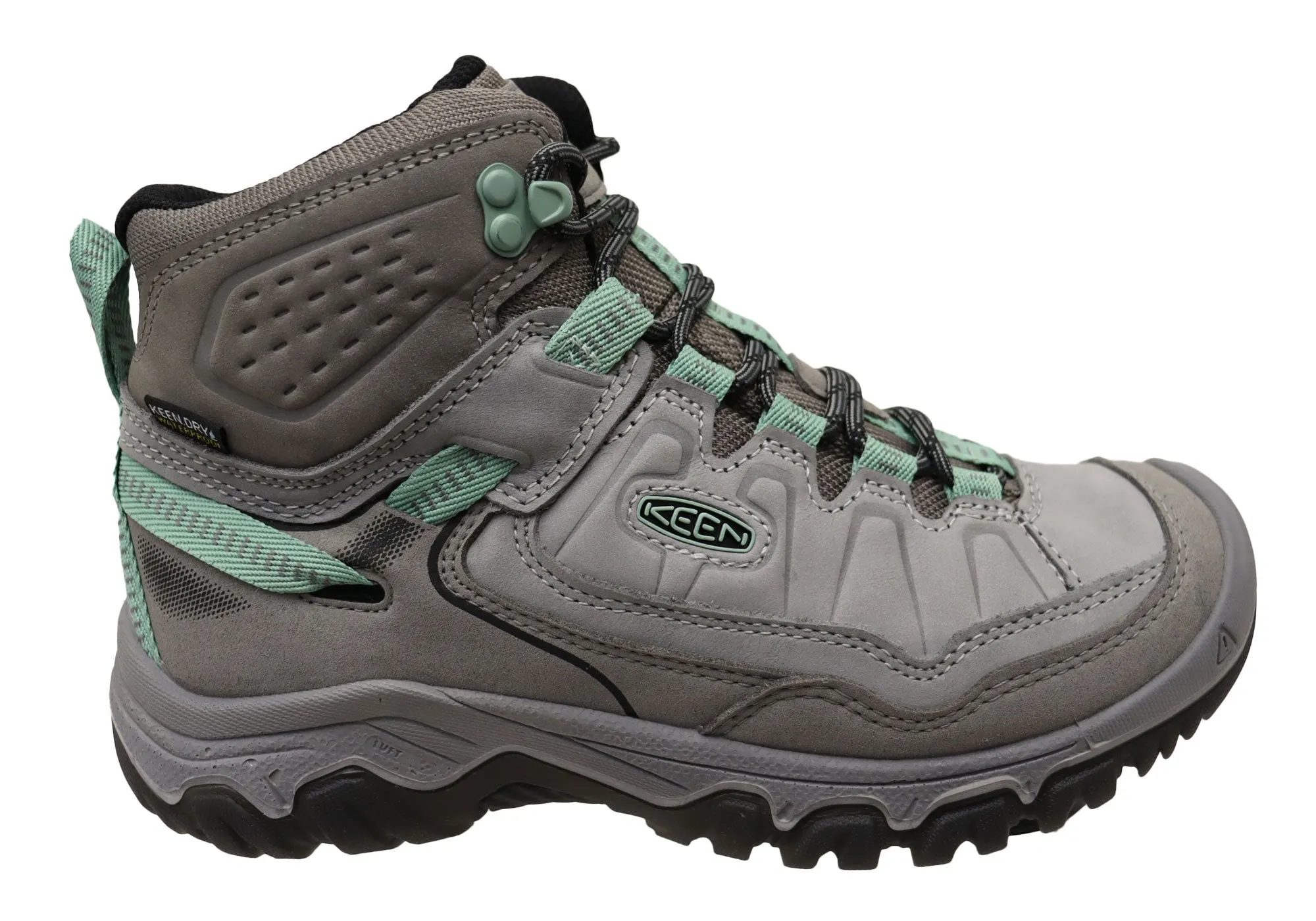 Keen Womens Comfortable Targhee IV Mid Waterproof Hiking Boots Strong Laces Zip Up Style
