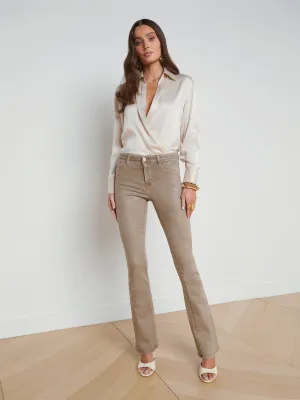 Selma Coated Bootcut Jean OdorResistantTreatment