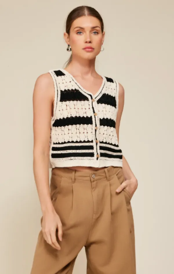 Texture Detail Sioban Stripe Top