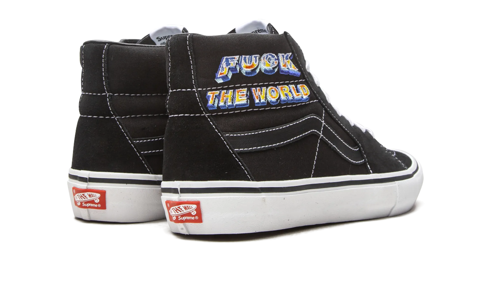 Sk8-Hi Pro "Supreme - F*ck The World - Black" Low Effort Seasonless Style