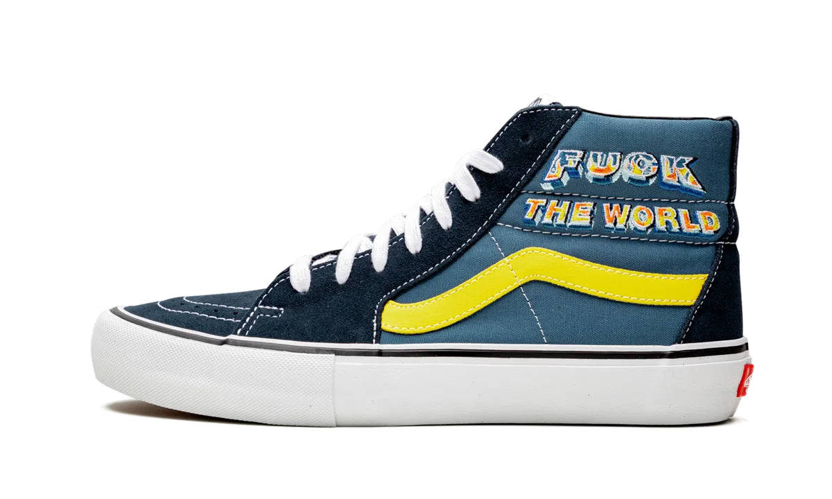 Sk8-Hi Pro "Supreme - F*ck the World - Navy" Long Hours Cloud Feel