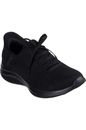 Impact Resistance Strong Step Skechers Ladies 150457  ULTRA FLEX 3.0-ELEVATED MOTION in all black