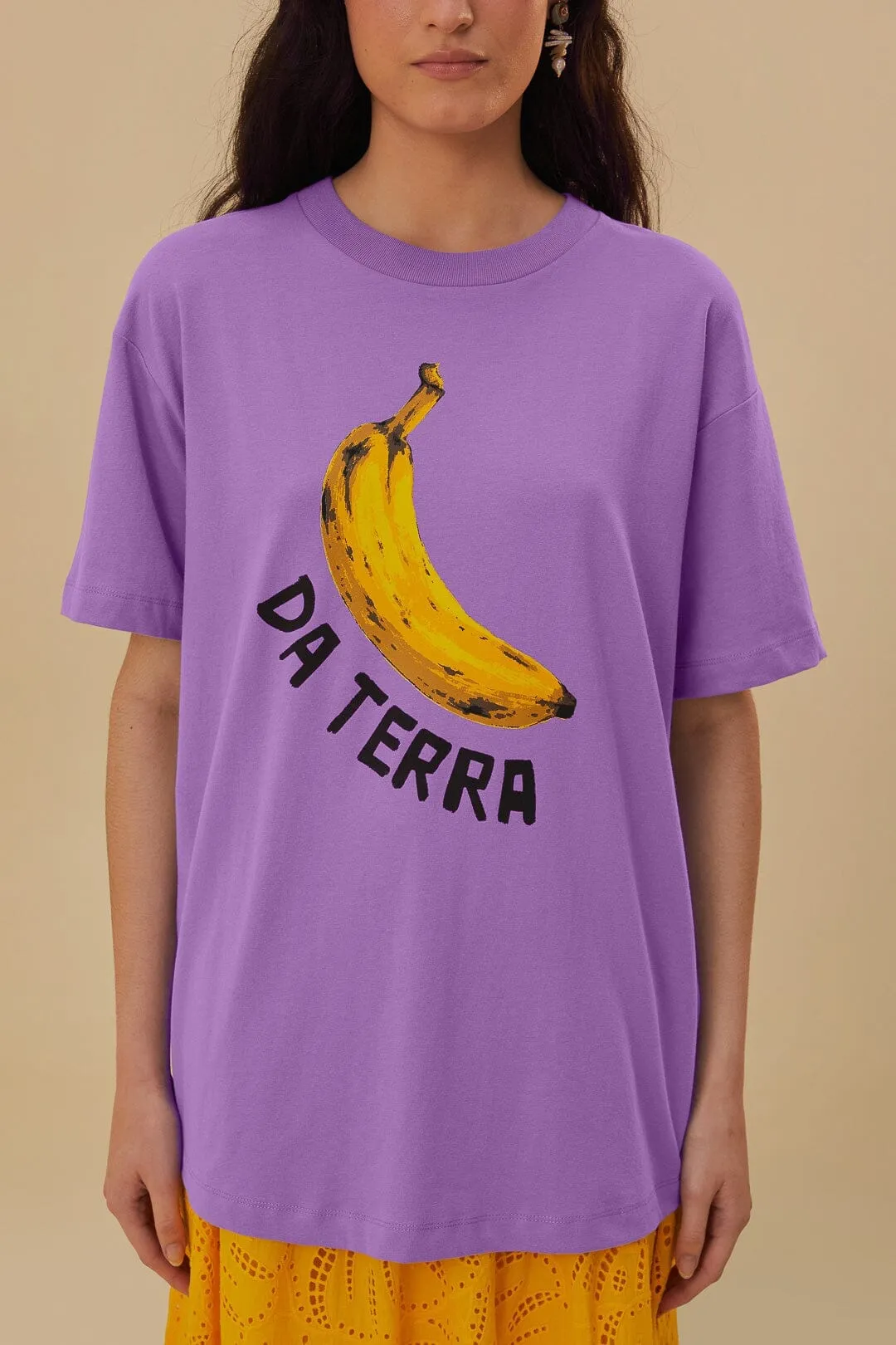 Light Fashion Breathable fabric Da Terra Relaxed Organic Cotton T-Shirt