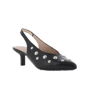 Breathable Lining Dressy Stilettos Wonders Womens Shoe G-7123 Iseo Black