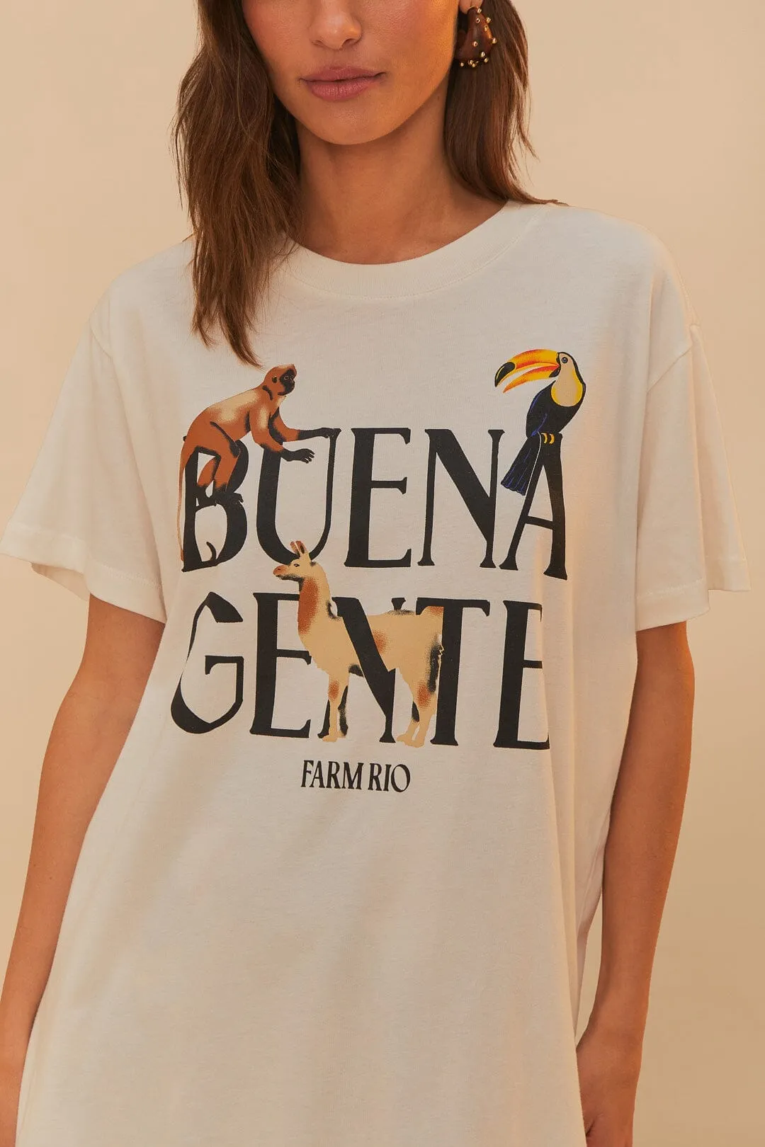 Sleek Performance Tagless Comfort Off-White Buena Gente Relaxed T-Shirt
