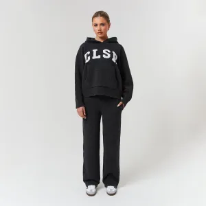 Lift Mode Knit Open Hem Tracksuit  | Charcoal Marl