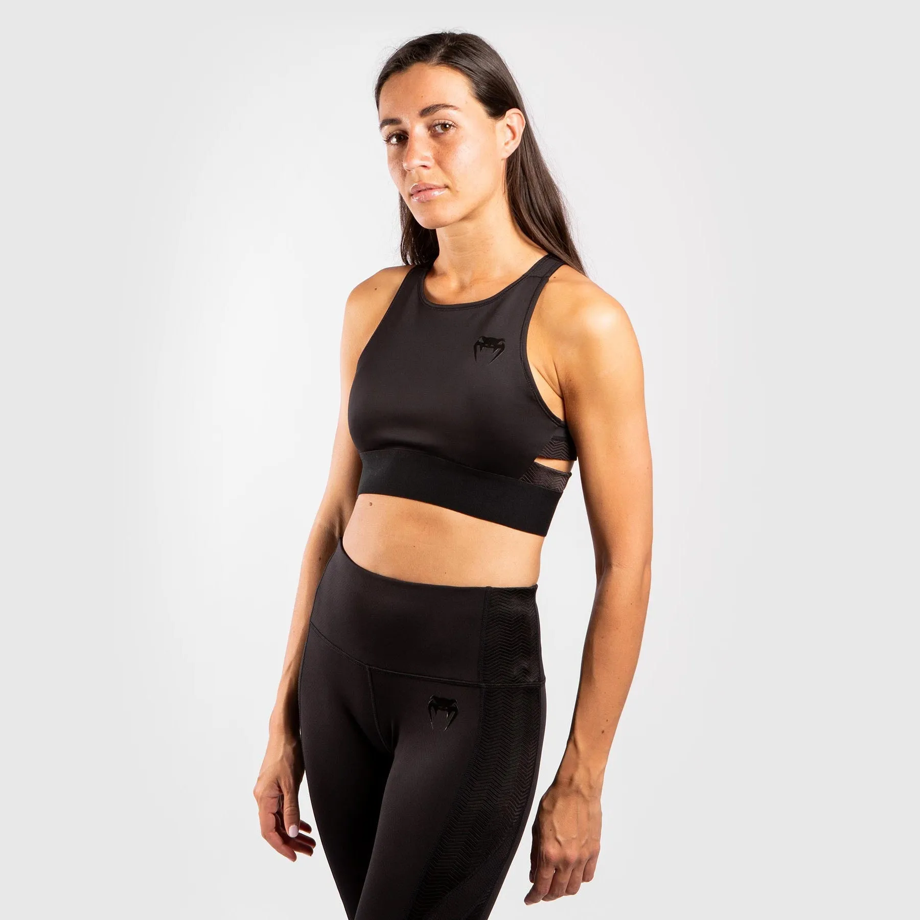Bonded seams Venum G-Fit Sport Bra - Black/Black