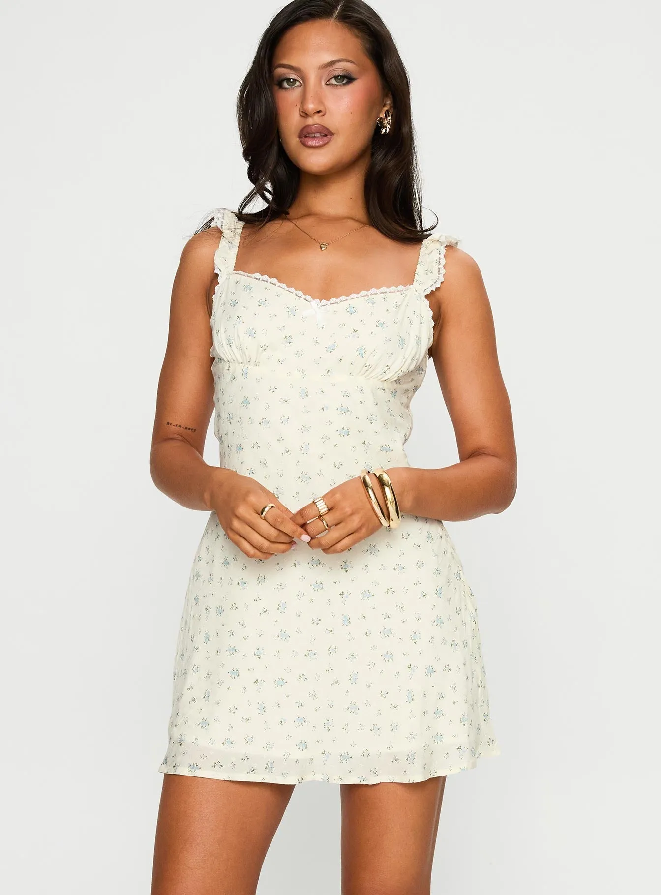 Noble Glow Contemporary Vibe Beacall Mini Dress Multi Floral