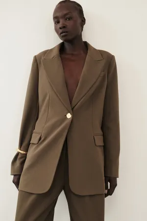 COHEN CLOVER CINCHED BLAZER Easy Movement Cut Lined Pockets