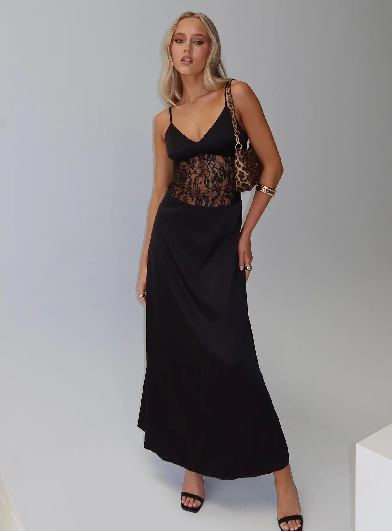 Captivate Lace Maxi Dress Black Chic Appeal