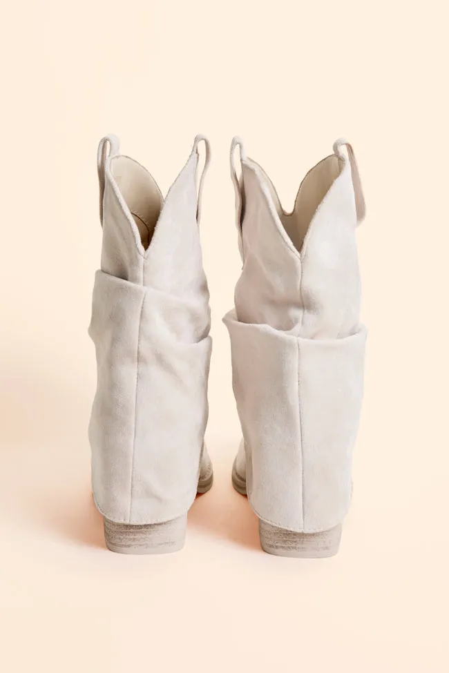 Minimalist Chunky Sole Payton Off White Cowboy Boots