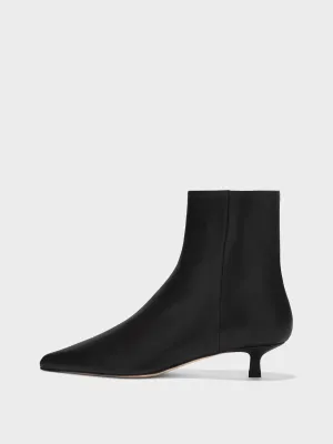 Sofie Leather Ankle Boots Bold Heel