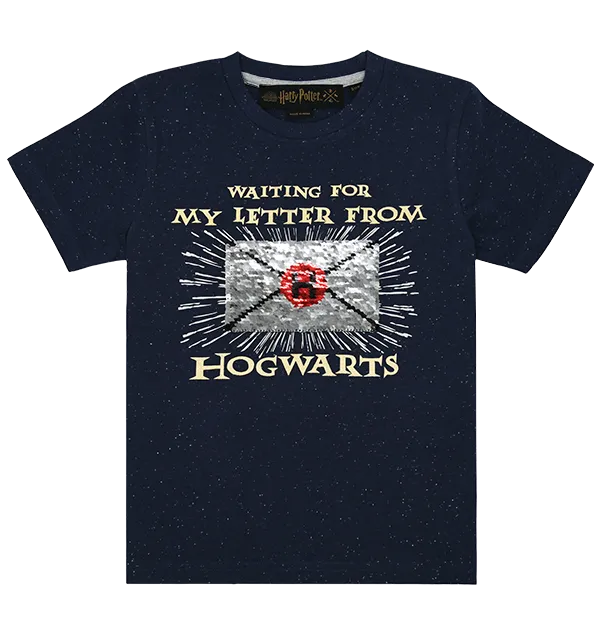 Kids "Waiting For My Letter" Sequin T-Shirt Versatile Fit