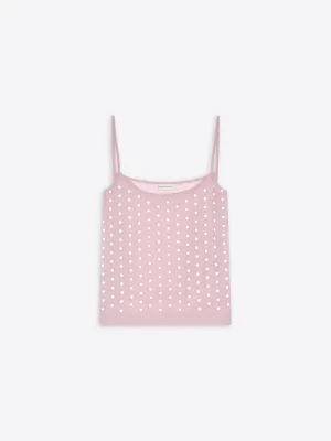 Embellished tank top Casual Chic