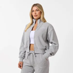 Soft Knit Bomber I Grey Marl Soft Motion