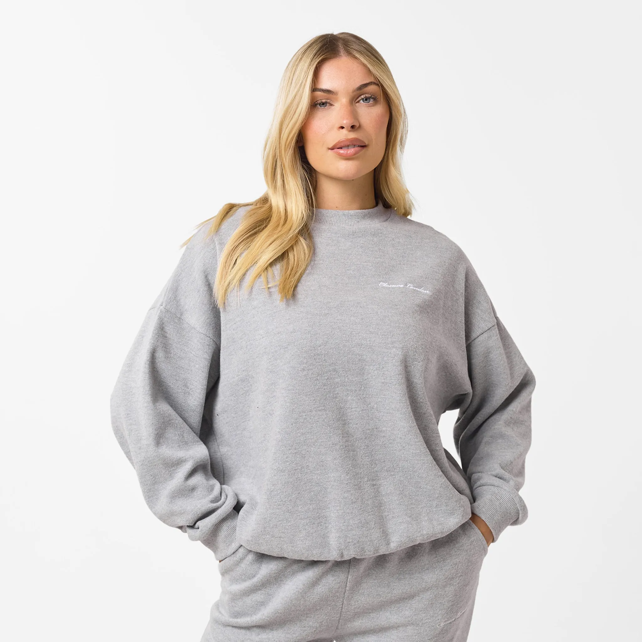 Soft Knit Crewneck I Grey Marl SkinFriendlyElastic