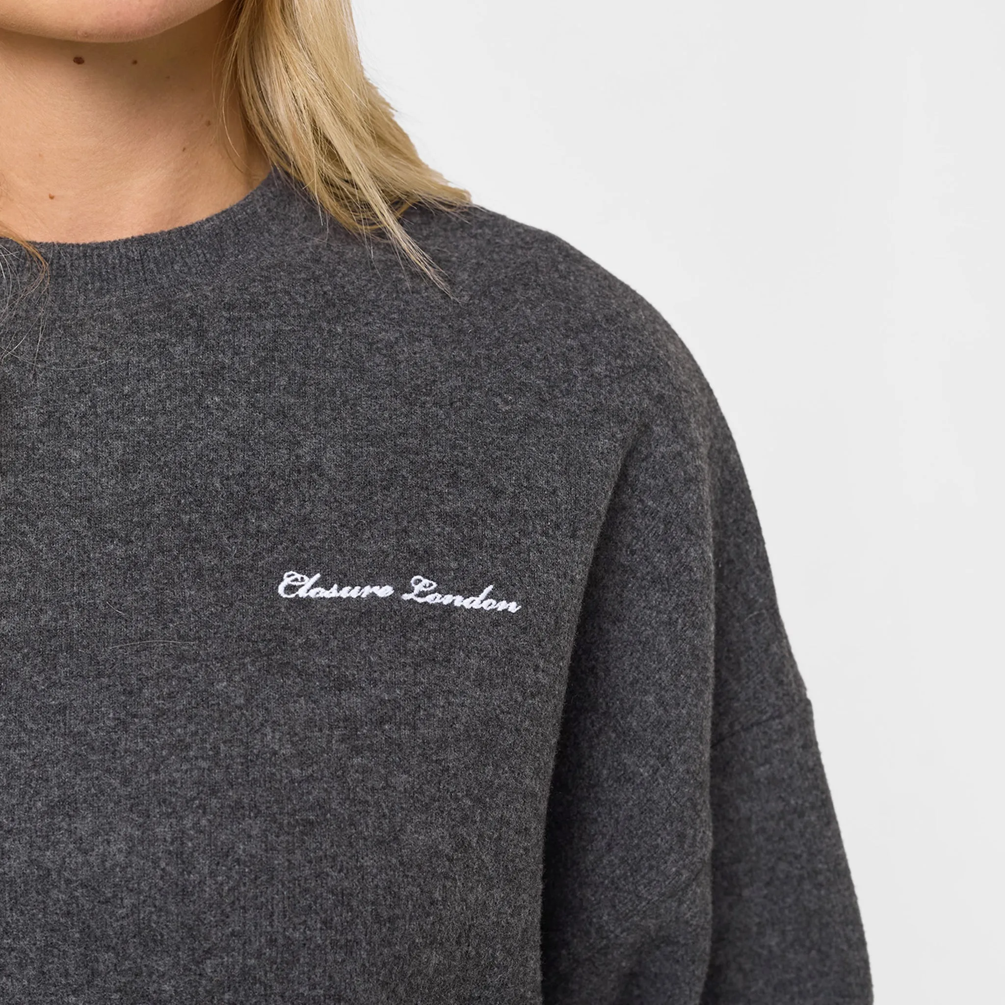 OekoTexCertified Soft Knit Crewneck Tracksuit | Charcoal