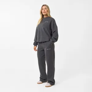 Soft Knit Crewneck Tracksuit | Charcoal Play Mode Prince Core
