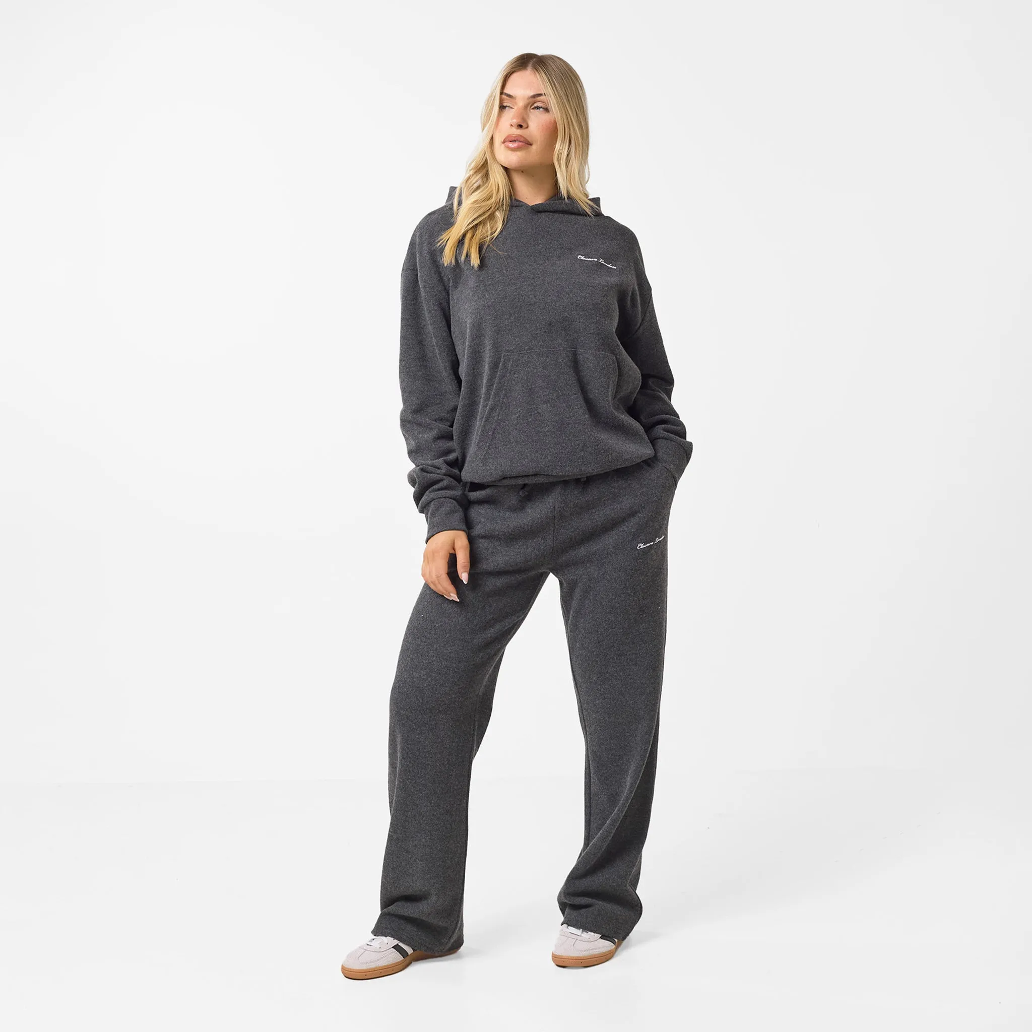 Soft Knit Tracksuit | Charcoal Boss Vibe