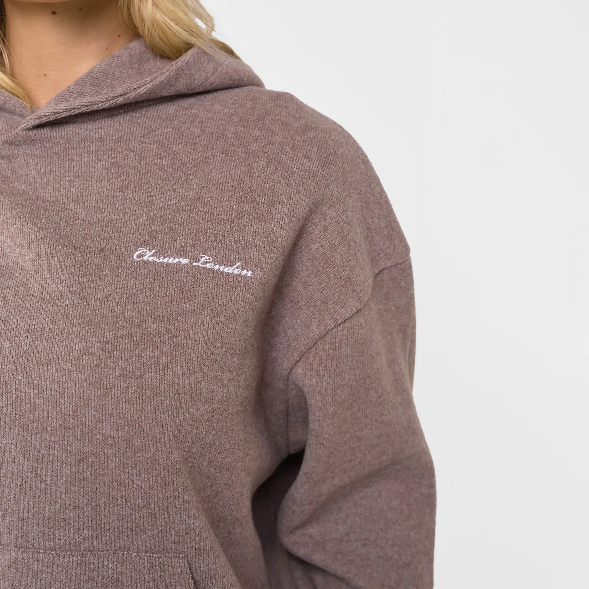 Ergonomic Cut QuickRelease Closure Soft Knit Tracksuit I Brown