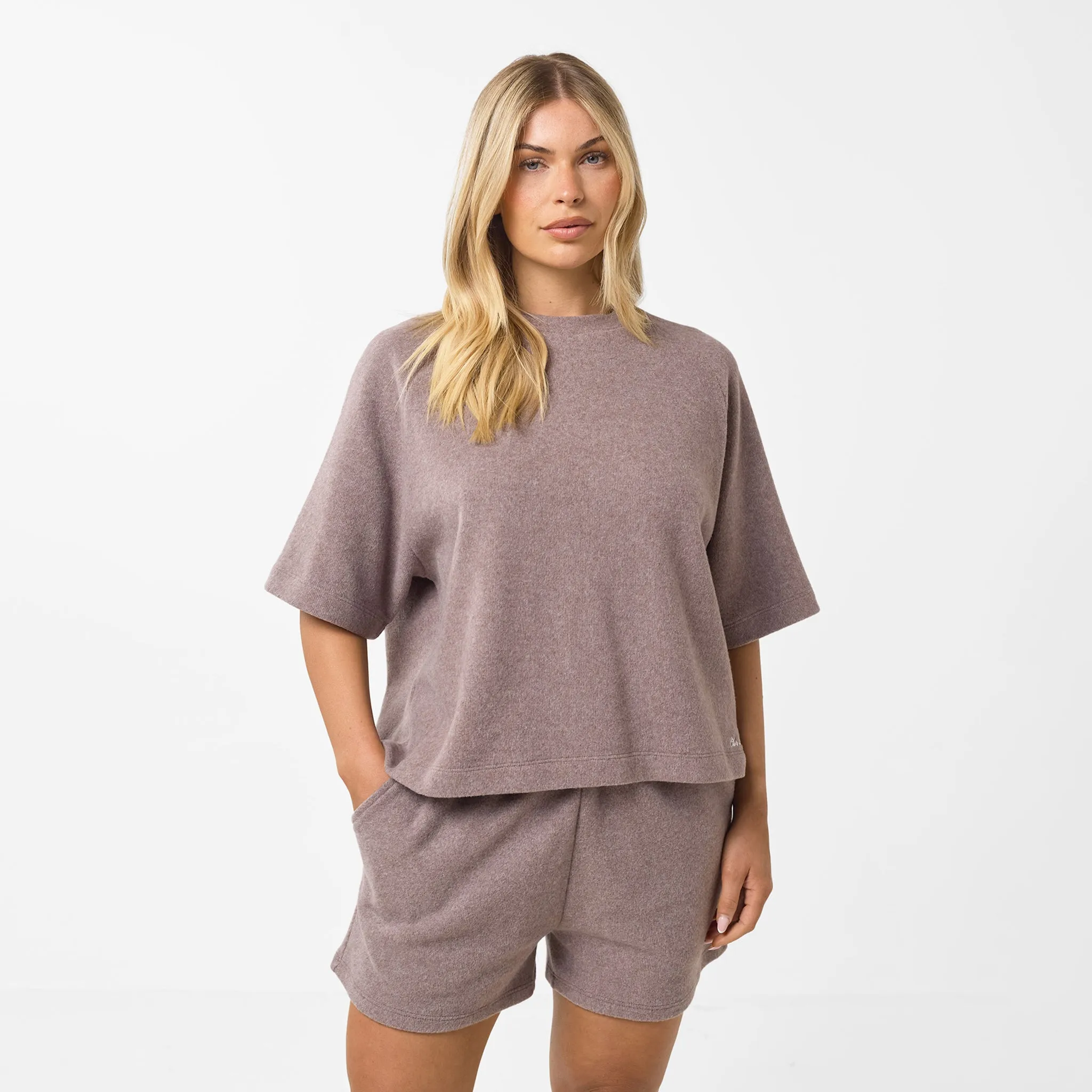 Soft Knit Twinset | Brown BiasCut Trims SoftTouch