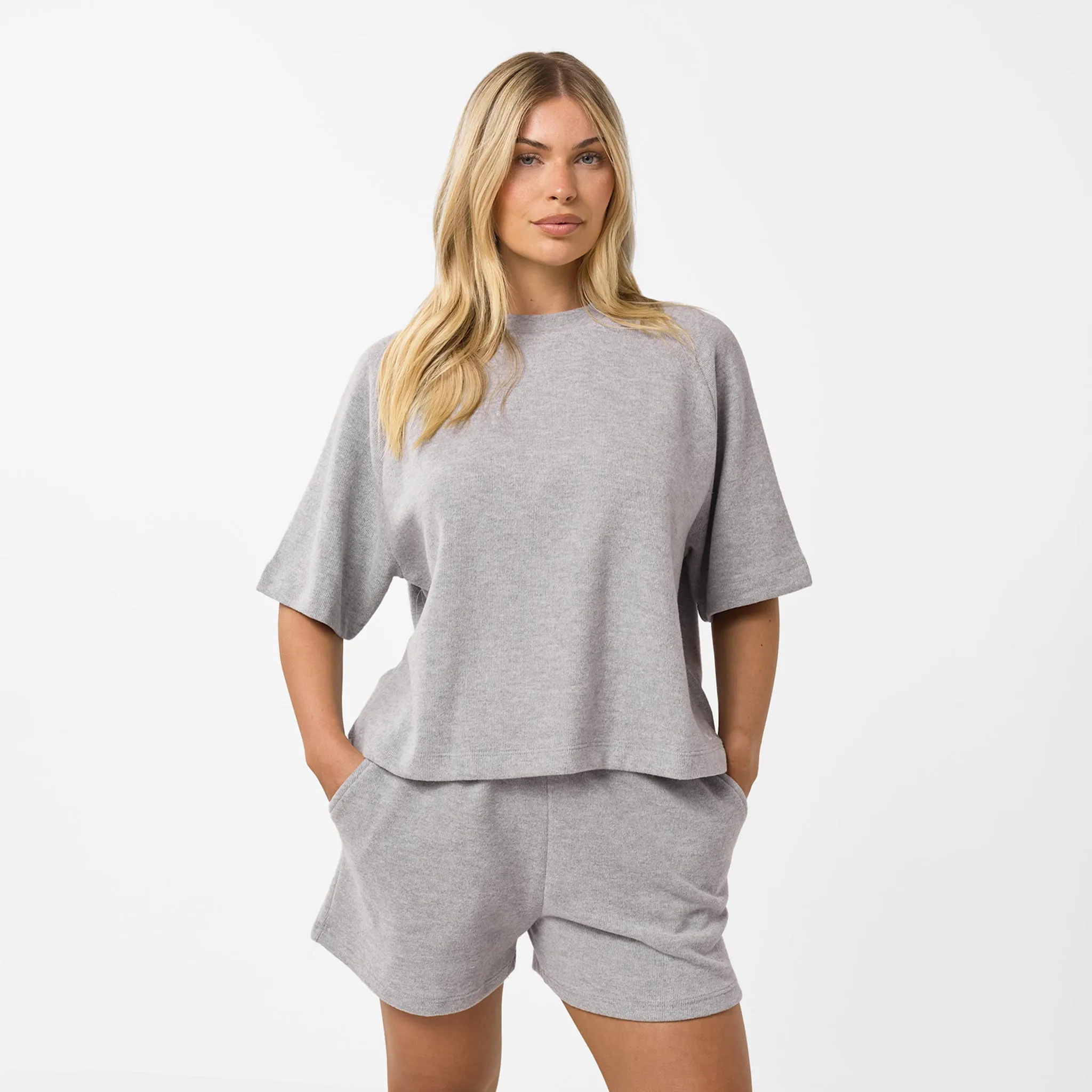 Soft Knit Twinset | Grey Marl Fashion Design
