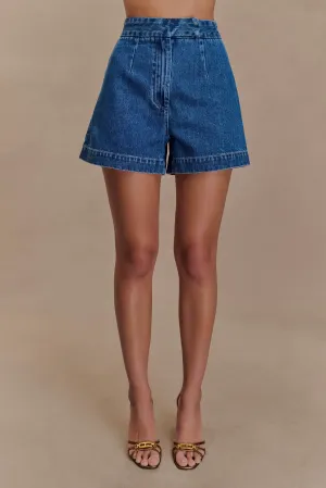 Abel Denim Shorts - Dark Blue Eco - friendly Crisp Look