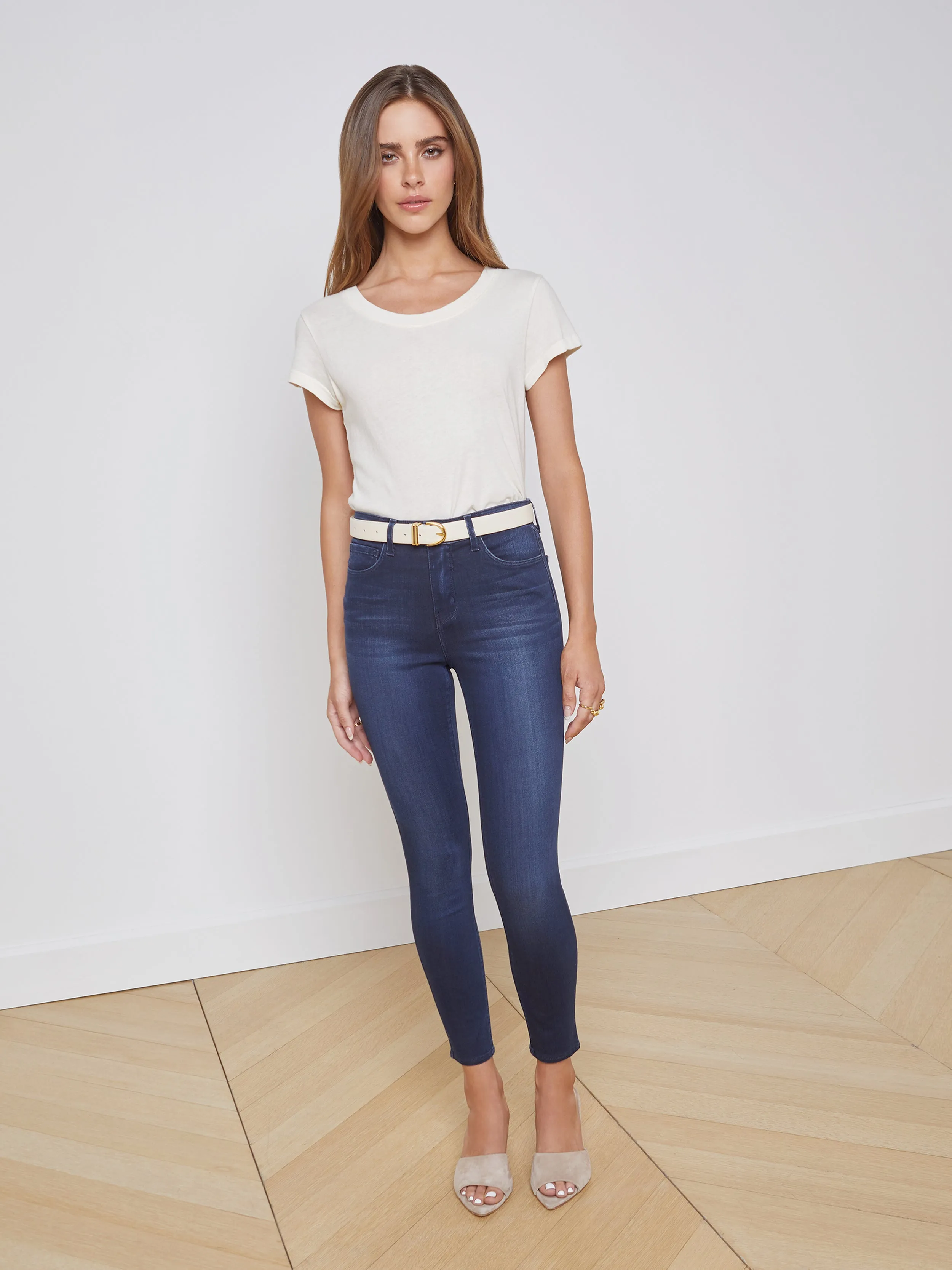 Cory Cotton Scoopneck Tee mix and match cycling outfit