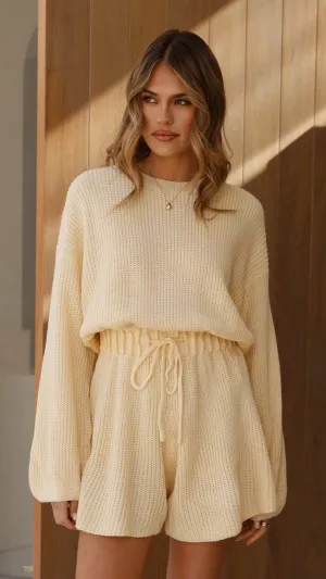 Sol Knit Playsuit - Yellow Sustainable Manufacturing