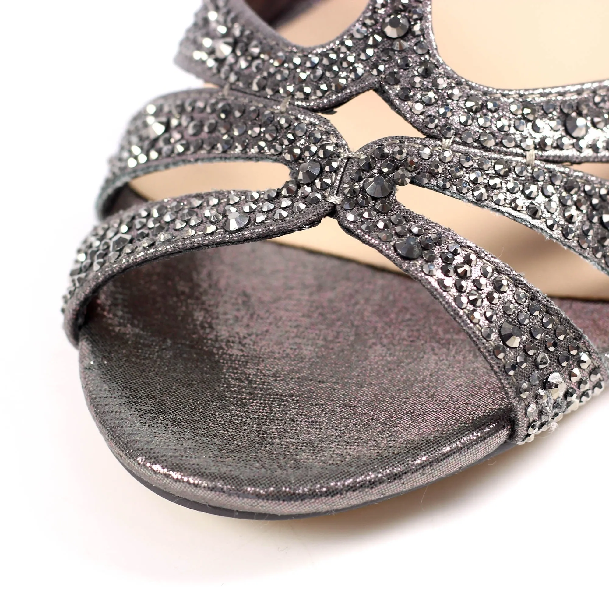 Slip-Resistant Heels Lunar Womens Shoe Francie Pewter